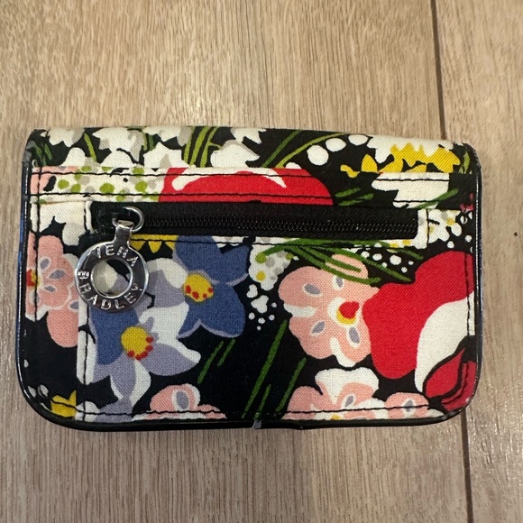 Vera Bradley Poppy Fields Snap Coin Pouch Wallet - Picture 2 of 5